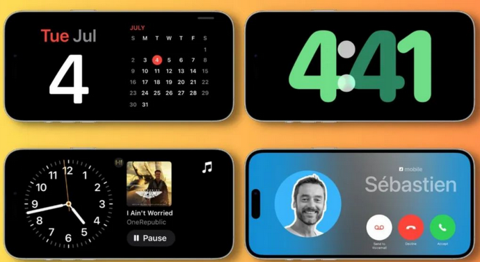 沿滩苹果手机维修分享iOS17横屏充电待机显示有什么好处 