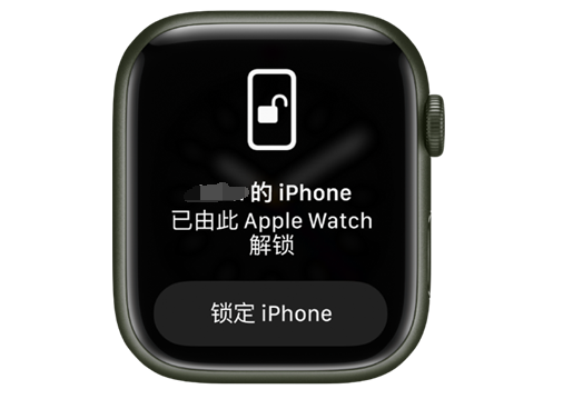 沿滩苹果手机维修分享用 AppleWatch 解锁配备面容 ID 的 iPhone方法 